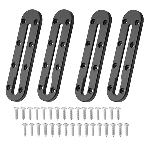 Kayak Track Kayak Low Profile Track,Kayak Rail,Kayak Accessories Mount Track,Kayak Gear Track for Fishing Rod Holder,Kayak Rail Track for Paddle Holders Fish Finder,Cup Holder,Anchor Cleats - size: 7inch4pcs