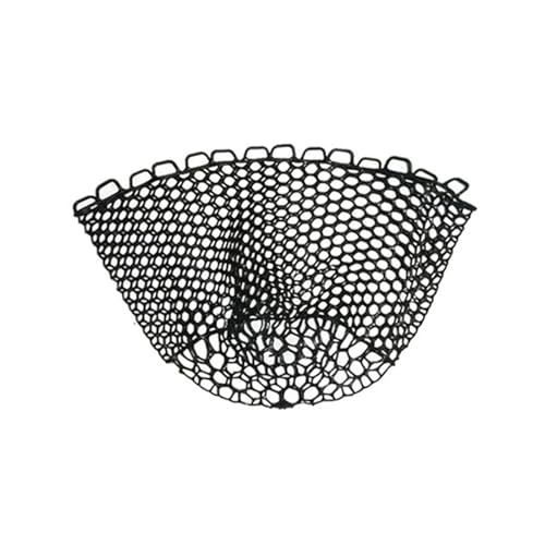 Fishing Landing Net Light Weight Folding Silicone Fishing Net Replacement Meshes Outdoor Tool Accessories - color: 3525