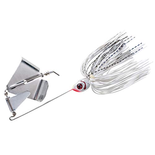 Booyah Buzz Buzzbait Bass Fishing Lure - color: Snow White Shad, size: 1/4 oz