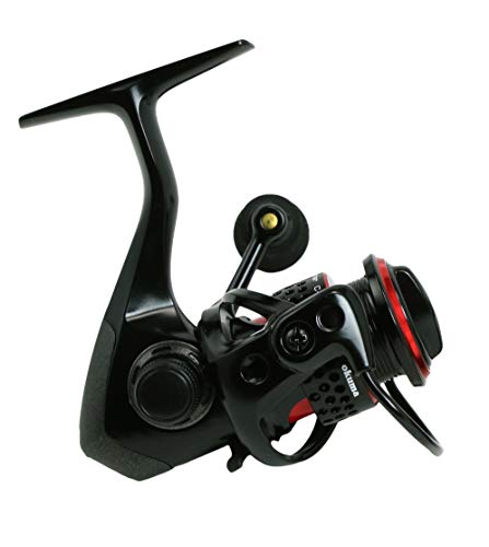 Okuma Ceymar Graphite Lightweight All Purpose 8BB Spinning Reel - color: Black/Red, size: C-30, 110yd-10LB (Pack of 12)