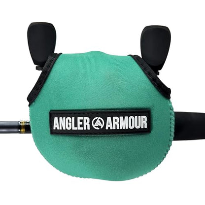 Angler Armour Baitcast Reel Cover | Baitcaster Sleeve | Fishing Reel Pouch | Low Profile Baitcasting Reel Protector | Neoprene Reel Case | 50 100 200 Series Baitcast Covers - color: Lagoon Seafoam