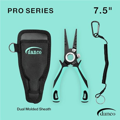 Gambler danco 7.5" PRO Series Pliers 304 Forged Stainless Steel - color: Seafoam
