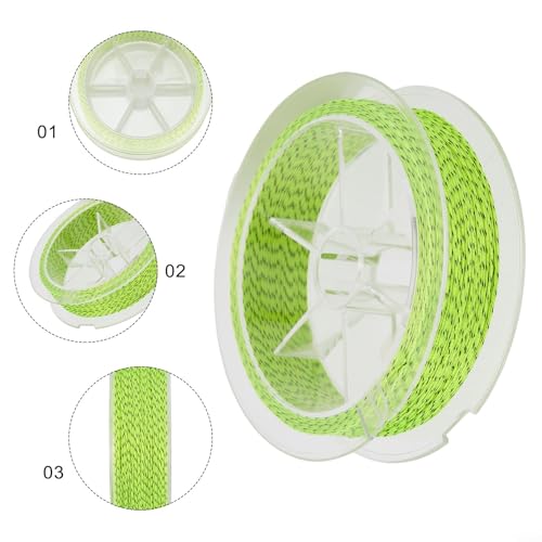 FABULETTA Dacron Fishing Line Backing Polyester Fly Line Low-Stretch Dual-Color 50m for Trout Salmon 20lb 30lb Strength - size: C
