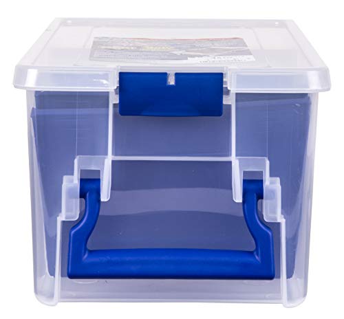 Flambeau Outdoors 4510 Clear Fishing Organizer - Super Half Satchel Soft Fishing Lure Storagees, Bait Organizer, Tuff Tainer with Zerust Anti-Rust Dividers - size: 15x8x6.25-Inch