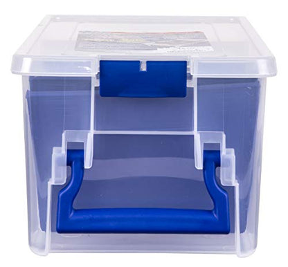 Flambeau Outdoors 4510 Clear Fishing Organizer - Super Half Satchel Soft Fishing Lure Storagees, Bait Organizer, Tuff Tainer with Zerust Anti-Rust Dividers - size: 15x8x6.25-Inch