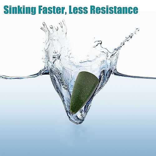 Bullet Fishing Weights Sinkers, 29/83pcs Worm Weights Fishing Sinkers Assortment Slip Sinker Weights for Bass Fishing Carolina Rig Texas Rig Saltwater Freshwater - style: 29pcs-green Pumpkin