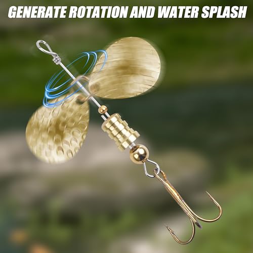 Fishing Lure Making Kit - 140pcs Spinner Making Kit Fishing Spoon Rigs Spinnerbaits DIY Acceessoires Shaft Spinner Blade Clevis Treble Hooks Fishing Spinner Blade Beads Craft Fishing Lure Making Gear