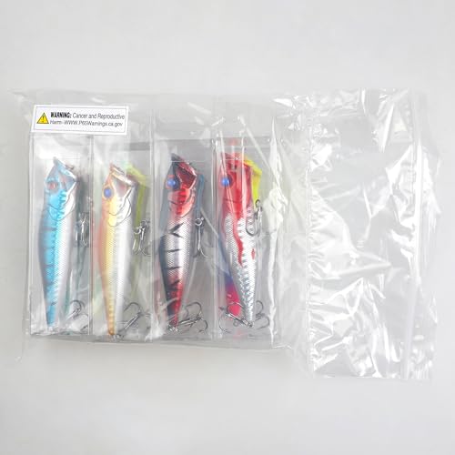 8PCS Fishing Lures Popper Lures Shadllow Deep Diving Swimbait Crankbait Fish Wobble Hard Fishing Baits for Bass Trout Freshwater and Saltwater Fish Tackles 3.54inch/4.0inch - color: 3.54inch - 8pcs