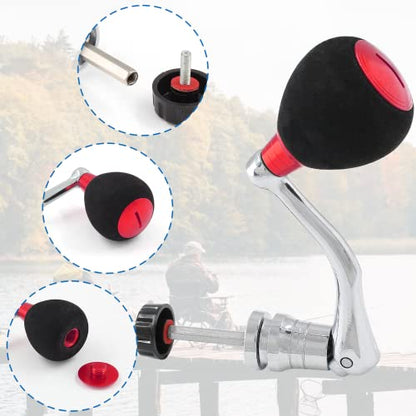 Fishing Spinning Reel Handle - color: Red, size: Large