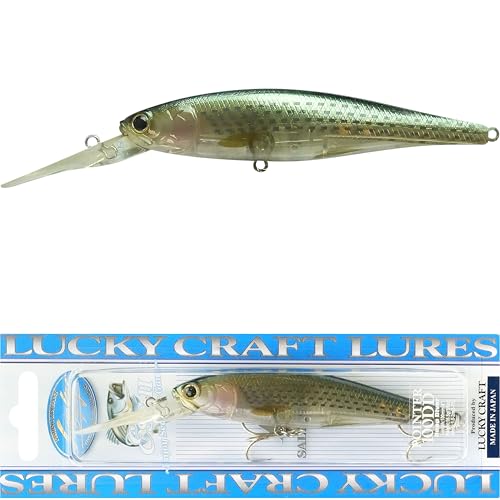 LUCKY CRAFT Pointer 100DD-S, Saltwater Surf Fishing Lures, Jerkbait, Halibut, Surf Perch, Calico Bass, White Seabass, Striped Bass, Sinking, Fishing Gear - color: 786 Ghost Olive Bora