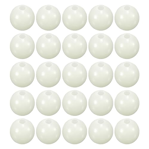 M METERXITY Glow Fishing Beads - Plastic Luminous Round Bait Egg Lure Rigs Apply to Outdoor Tackle Tool - color: White, size: 8mm