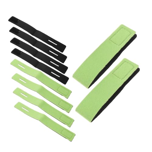 Mikinona 10pcs Fishing Rod Secure Straps Lightweight Neoprene and Fabric Casting Rod Ties Anti-Slip Fishing Pole Bands Easy to Attach for Travel and Use on Boats