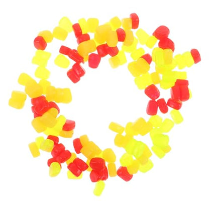 150pcs Soft Silicone Floating Fishing Lures Artificial Fake Corn Baits Simulation Carp Fishing Bait with Convenient Design for Freshwater Multiple Fish Species