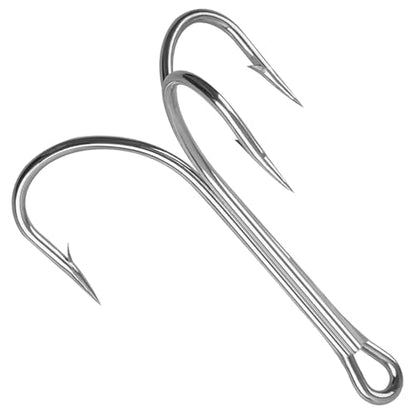 15/30pcs Classic Treble Fishing Hooks Large Size Silver Triple Barbed Fish Hook Strong Sharp Saltwater Fishing Hooks Size 4/0 6/0 7/0 8/0 9/0 10/0 - size: 4/0 - 30pcs