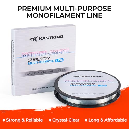 KastKing World's Premium Monofilament Fishing Line - Paralleled Roll Track - Strong and Abrasion Resistant Mono Line - Superior Nylon Material Fishing Line - 2015 ICAST Award Winning Manufacturer - color: C:Multi-Purpose(For Hanging&Crafting&Beading), siz