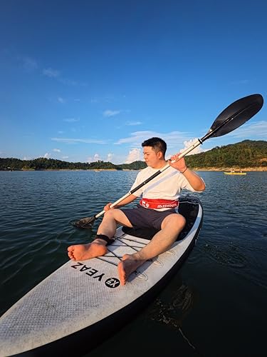 Automatic Inflatable Belt Pack Water Sports Jacket Waist Belt PFD for SUP Paddleboarding Fishing Boating Kayaking（fit 80-330 lbs） (Red) - color: Red