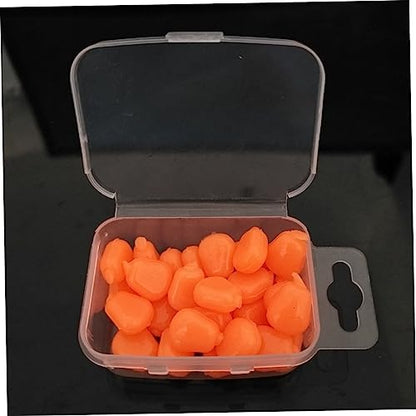 VANZACK 50pcs Carp Fishing Corn Lures Floating Hard Artificial Bait Fake Corn Carp Bait Orange