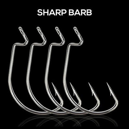 263pcs Fishing Accessories Set with Tackle Box Including Plier Jig Hooks Sinker Weight Swivels Snaps Sinker Slides - color: Orange