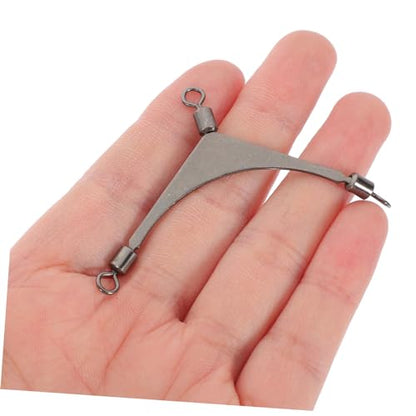 Sea Fishing Three-Prong Swivel Way Swivel Fishing Swivels Three Way Fishing Swivels Fishing - size: 4.50X2.80X0.20CM