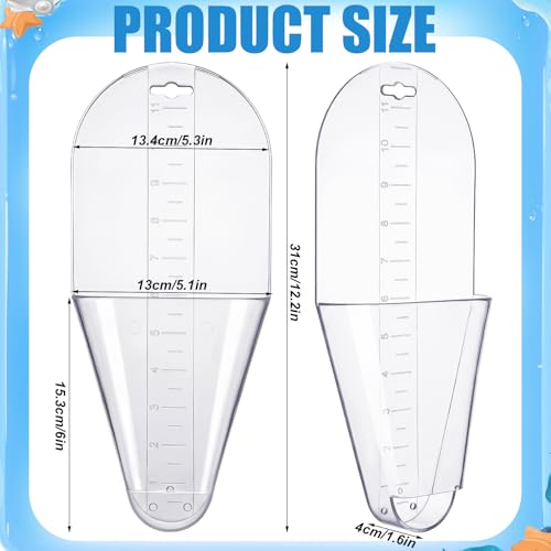 2 Pack Crappie Fish Measurers - 12-inch Capacity Crappie Fishing Measuring Tool, Quick Alternative to Fishing Tape