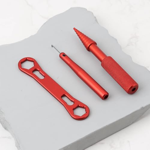 1 Set Reel Repair Tool Kit 90x13mm/8x78mm for Fishing Reel Maintenance Red