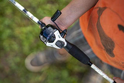 Abu Garcia 5’6" Ike Dude Youth Fishing Rod and Reel Spincast Combo, 2-Piece Rod, Size 6 Reel, Right Handle Position,White - style: Ike Dude Spincast (New Model)