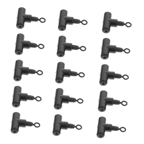 Mikinona 15pcs Shaped Fishing Rolling Rings Heavy-Duty Swivel Connectors Fishing Tackle Accessories for Saltwater and Freshwater Anglers