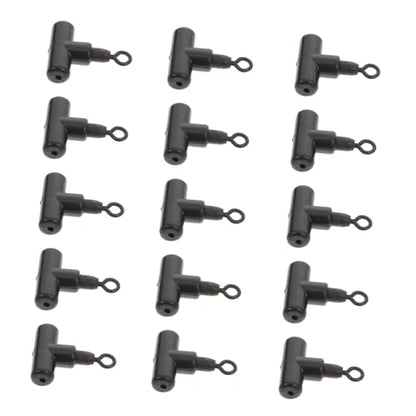 Mikinona 15pcs Shaped Fishing Rolling Rings Heavy-Duty Swivel Connectors Fishing Tackle Accessories for Saltwater and Freshwater Anglers