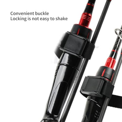2Pcs Fishing Rod Tie Holder Strap Reusable Tie Belts Strap Fishing Tackle Wrap Band Rod Holder Fastener Cable Cord