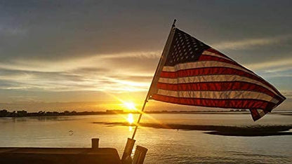The Original Rod Holder Boat Flag Pole - No Flag (8 Foot) - size: 8 Foot