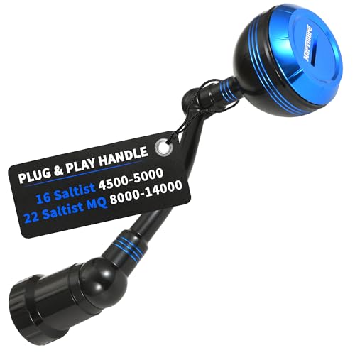 Power Handle for Daiwa 16 Saltist 2500-5000, 22Saltist MQ 2500-14000 Spinning Reel Replacement Handle - size: For 22 Saltist MQ 8000-14000 (Classic Version)