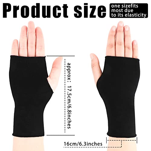 Bememo 4 Pack Sun Protection UV Gloves Driving Sun Gloves Cooling Fingerless Wrist Length Glove for Women Gel Manicure - color: Bright Color