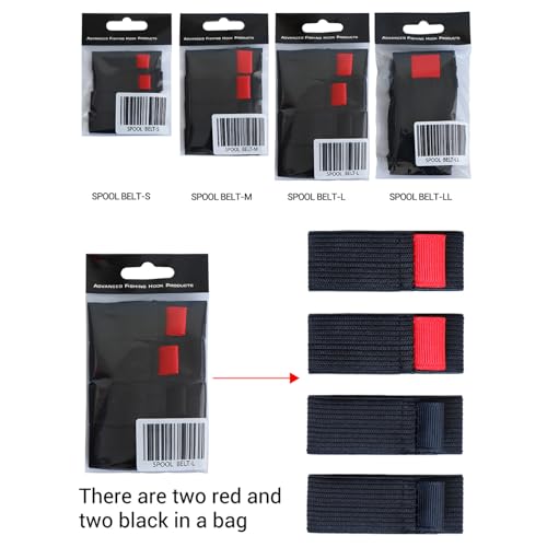 Fishing Spool Belt Fishing Bag for Protection 4X | Wear-resistant Reel Protection Belt Band, Tackle Ties, Outdoor Equipment for Anglers - size: Large