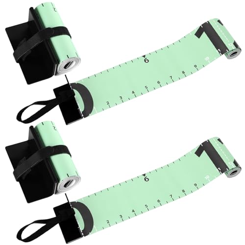 Soulchen 2 Pcs 60 Inch Fishing Ruler Fishing Measuring Tape with Bump Board Waterproof Portable Roll up Fish Measuring Board Device Tool for Crappie Tuna Shark Swordfish