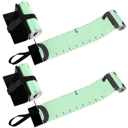 Soulchen 2 Pcs 60 Inch Fishing Ruler Fishing Measuring Tape with Bump Board Waterproof Portable Roll up Fish Measuring Board Device Tool for Crappie Tuna Shark Swordfish