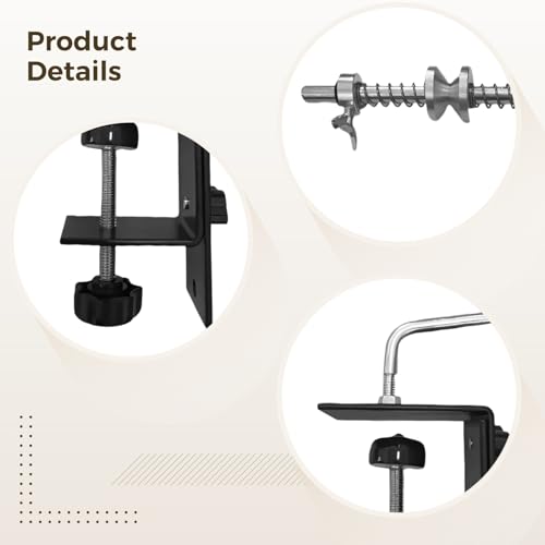 Fishing Line Winder Spooler, Aluminum Alloy Spooling Station with Adjustable Rotating Axis, Steel Frame, Workbench Clamp, Fishing Line Spooler Machine with Multiple Accessories
