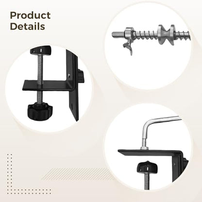 Fishing Line Winder Spooler, Aluminum Alloy Spooling Station with Steel Frame, Adjustable Rotating Axis, Clamp for Workbench, Fishing Line Spooler Machine with Multiple Accessories
