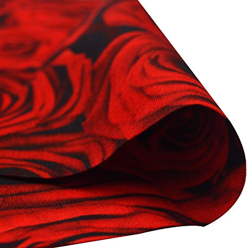 Obacle Skull Face Mask for Women Dust Wind Sun Protection Rave Festival Riding - color: Pure Red Rose