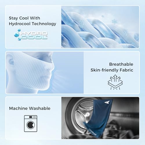 KastKing Ultimate Angler Neck Gaiter, UPF 50 Sun Mask, Sun Gaiters for Men & Women, Hydrocool Technology, Fishing, Hiking - color: C: Titan (Size: 19"x9.5")
