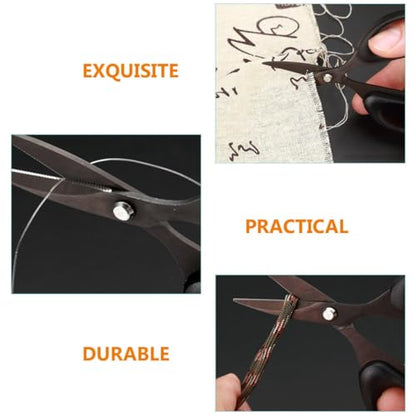 ERINGOGO Portable Fishing Wire Cutters with Stainless Steel and Rubber Handle, Easy to Operate Multi-function Cutter Suitable for Braided Line, for Freshwater and Saltwater Fishing
