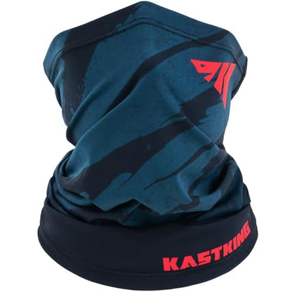 KastKing Ultimate Angler Neck Gaiter, UPF 50 Sun Mask, Sun Gaiters for Men & Women, Hydrocool Technology, Fishing, Hiking - color: E: Jaws (Size: 19"x9.5")