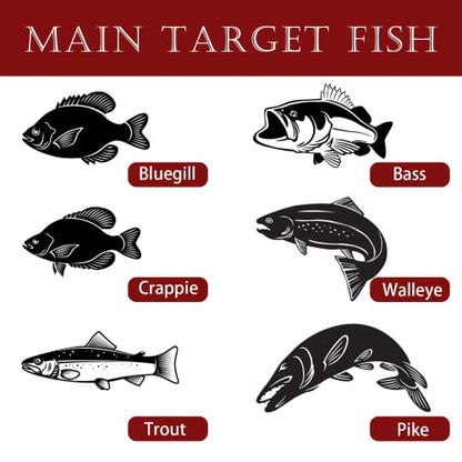 EUPHENG Fish Attractant Spray, for Fishing Bait or Lure, Ultimate Year-Round Effective, Add Active Amino Acids to Enhance Smell and Attract Bites, Suitable for Multi Fish and Fishing Styles - color: Red Power 1oz(2pcs)