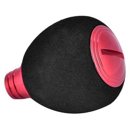Fishing Reel Power Knob,EVA & Metal Lightweight Grip Modification Power Knob Reel Bait Casting Spinning Reels Replacement for Saltwater & Freshwater (42mm x 33mm) - color: Red