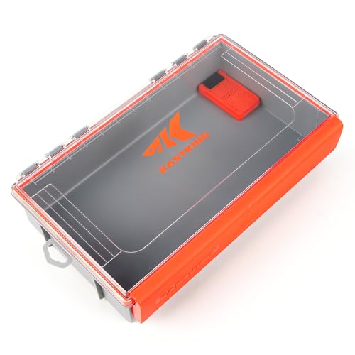 KastKing HyperSeal Waterproof Tackle Box, 3700 Deep Tackle Trays, Fishing Tackle Box Organizer With Exterior Stickers, Fishing Gear & Fishing Accessories Storage, 1 Pack No Compartment - size: 3700 Deep(1 Pack no compartment)