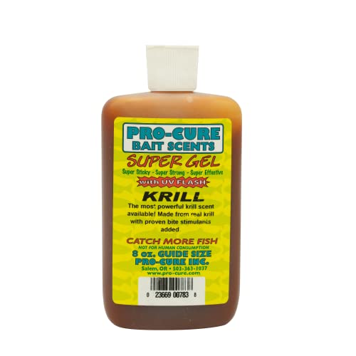Pro-Cure Krill Super Gel, 8 Ounce | Krill is a scent that chinoon salmon, steelhead, coho salmon and sockeye love.