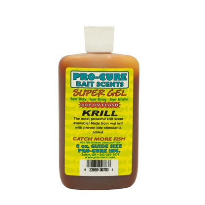 Pro-Cure Krill Super Gel, 8 Ounce | Krill is a scent that chinoon salmon, steelhead, coho salmon and sockeye love.