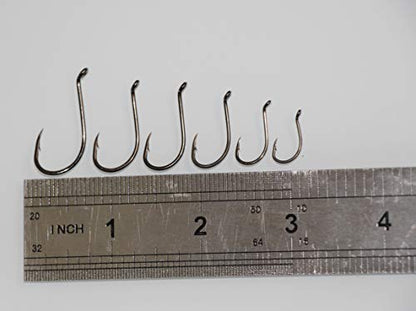 100pcs Octopus Beak Offset Fishing Hooks Froged Sport Circle Hooks Sharp High Carbon Steel Fishing Hook-6 Sizes - size: 2#