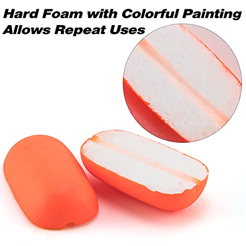 Dr.Fish 30 Pack Fishing Rig Floats Pompano Floats Walleye Rig Lure Making Accessories Surf Fishing Foam Snell Bobbers - color: Green, size: Large-2/3*2/5"