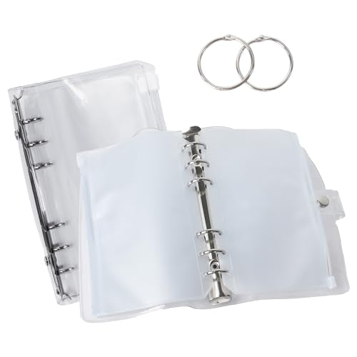 Klmnop Fishing Bait Binder, Soft Bait Organizer Travel Portable Tackle Bag for Soft/Hard Baits, Leaders, Lines, Rigs(Clear)