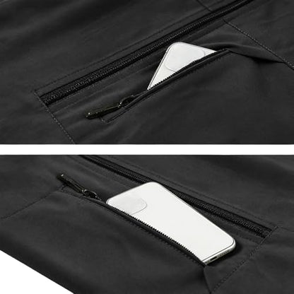 Mens Golf Vest Waterproof Fishing Shirt Zip Up Sleeveless Jacket with Pockets Outdoor Camping Hiking Shirts Travel Photo Vest - color: A03 Black, size: X-Large